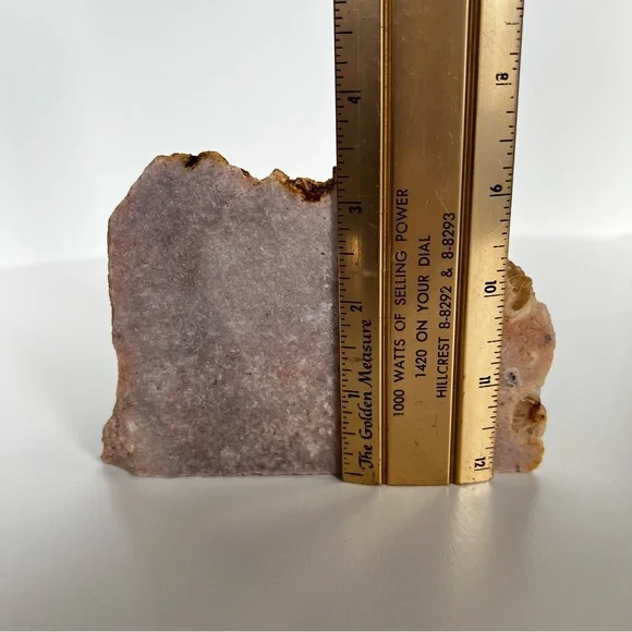 Pink Amethyst Half Polished Half Rough Display Specimen From Brazil New Crystal